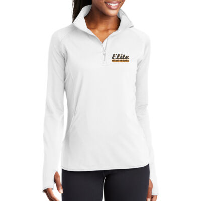 Women's Sport-wick Stretch 1/4 Zip Pullover (white) Thumbnail